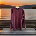 Polo Jeans Ralph Lauren Red Striped Knit Thermal Long Sleeve Shirt Large