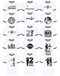 New Tone 2 Rude Ska White Ringer T-Shirt Men's The Specials Reggae Retro Tee Top