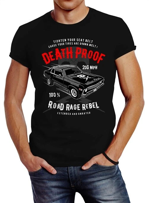 Men's V8 Auto US Car Tuning Deathproof Neverless® T-Shirt