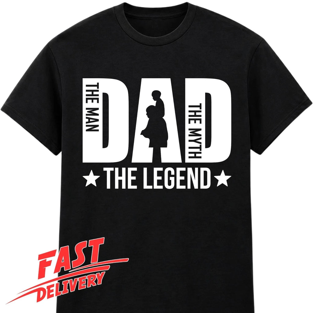 Funny Dad T Shirt The Man The Myth The Legend Gift Birthday Xmas Tee Top
