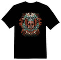 Warrior skull black or white tee shirt