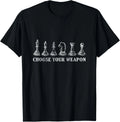Choose Your Weapon Chess T-Shirt Retro Vintage Gift Unisex T-Shirt