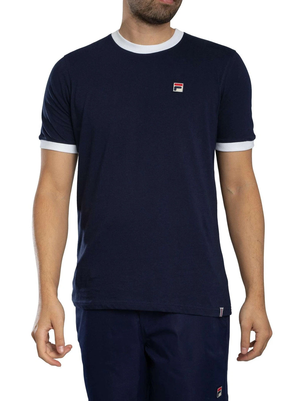 Fila Men's Marconi Essential Ringer T-Shirt, Blue