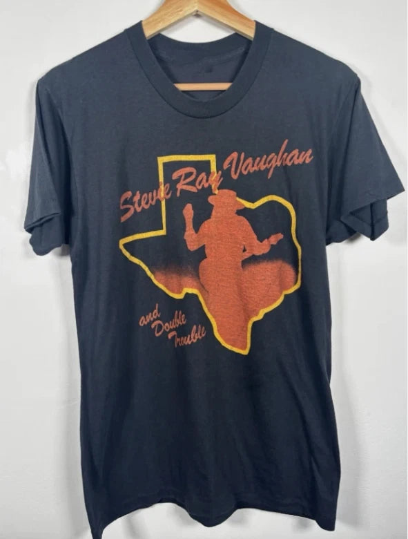 Vintage Stevie Ray Vaughan Tour Cotton T-Shirt Full Size