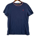 Polo Ralph Lauren Mens XXL Crewneck T Shirt Navy Red White Pony Custom Slim Fit