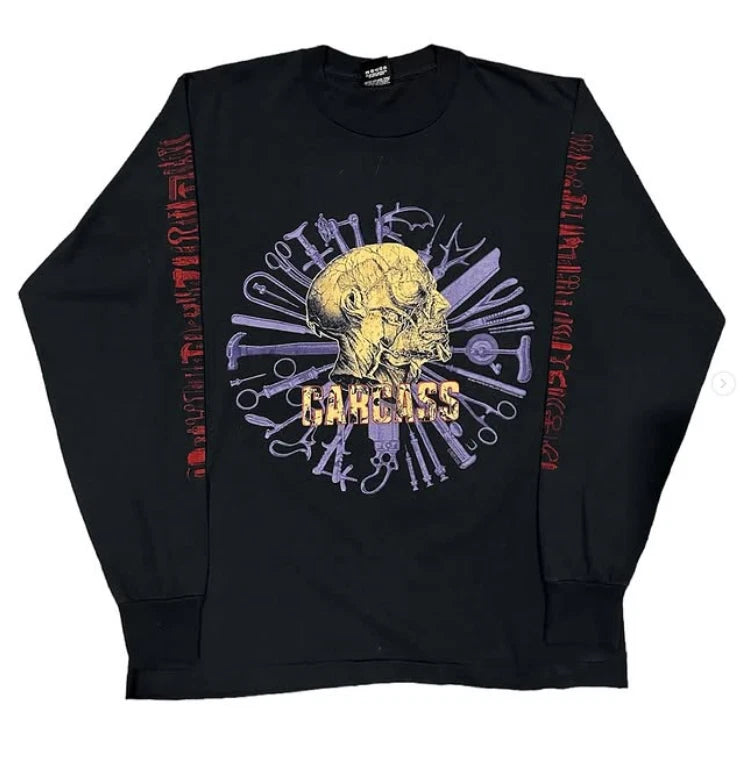 1992 Carcass Tools of The Trade Tour Long Sleeves Shirt Reprint