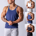 Mens Tank Top Bodybuilding Tee Gym Athletic Vest Stretch Stringer Plain 3Colors✔