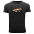Mens Vintage Shirt Print Fox Polygon Art Print Geometry Outdoor Logo