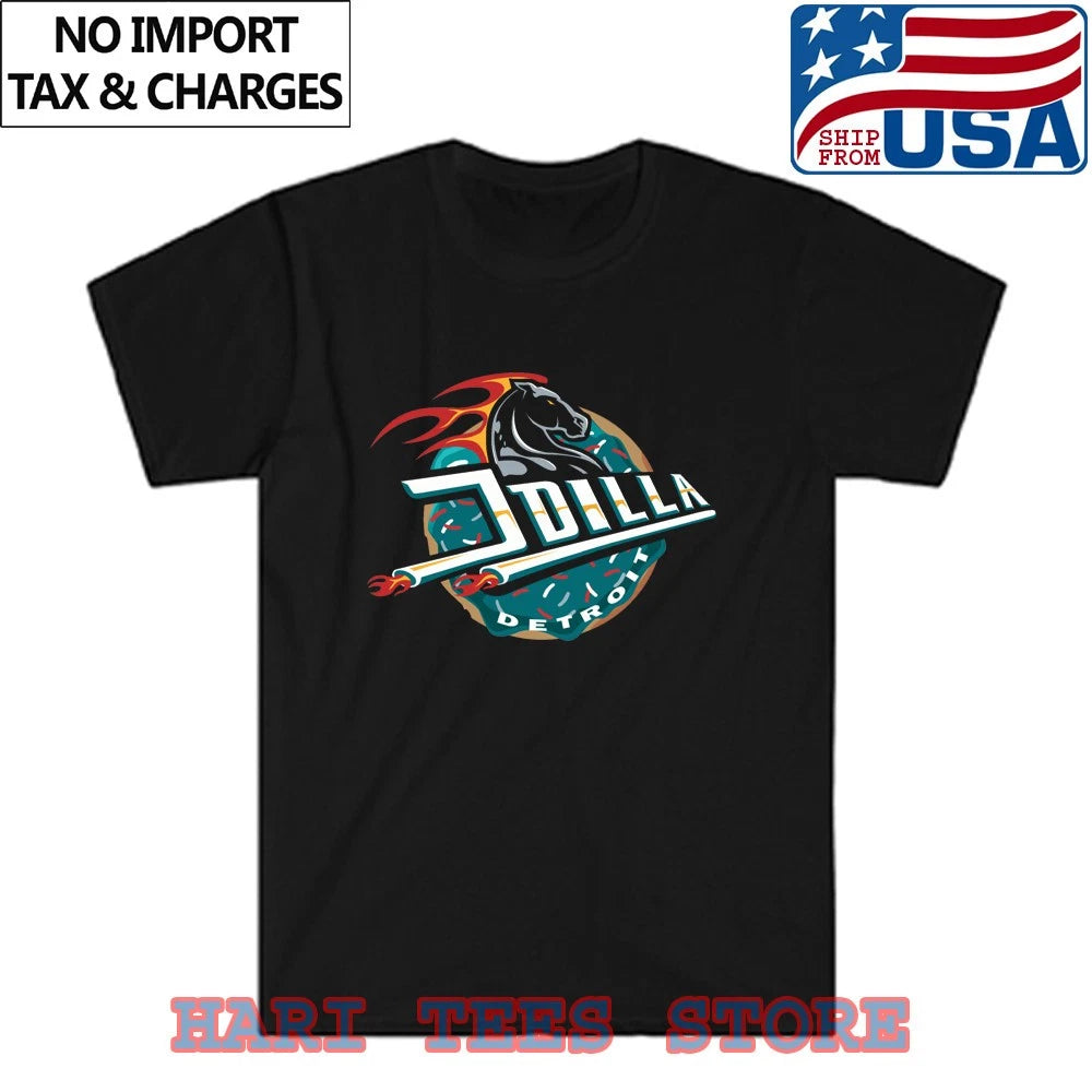 J-Dilla Detroit Men's Black Size S to 5XL