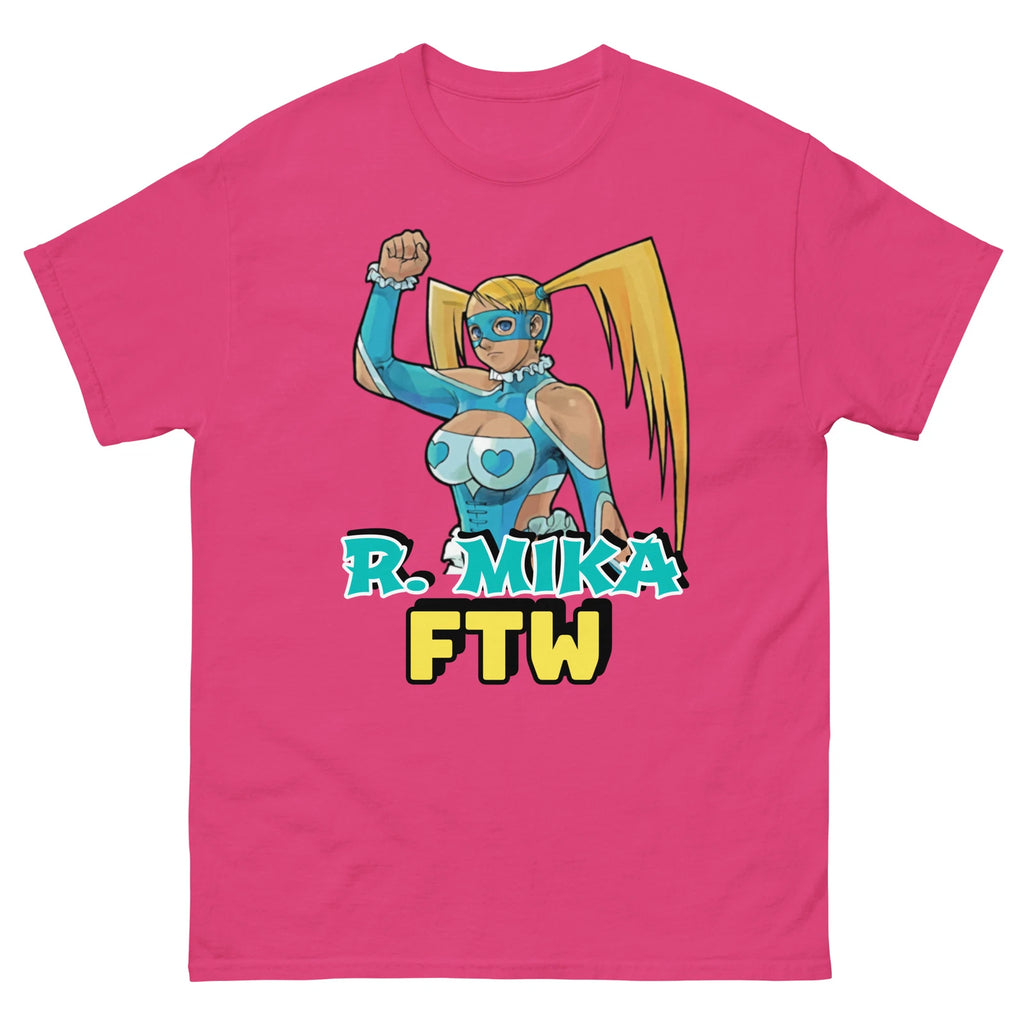 R. Mika Street Fighter Tee, Unisex Gamer Tee, Rainbow Mika Street Fighter Tshirt