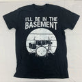 Custom Graphic Short Sleeve Shirt Black I’ll be in the basement Adult Size Large