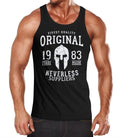 Mens Tank Top Original Gladiator Sparta Helmet Athletic Vintage Muscle Shirt