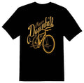 Racer downhill bicycle black or white Tee