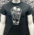 Gothic Skeletons in Coffin T-Shirt Undead Deathrock Macabre Alt Clothing Unisex