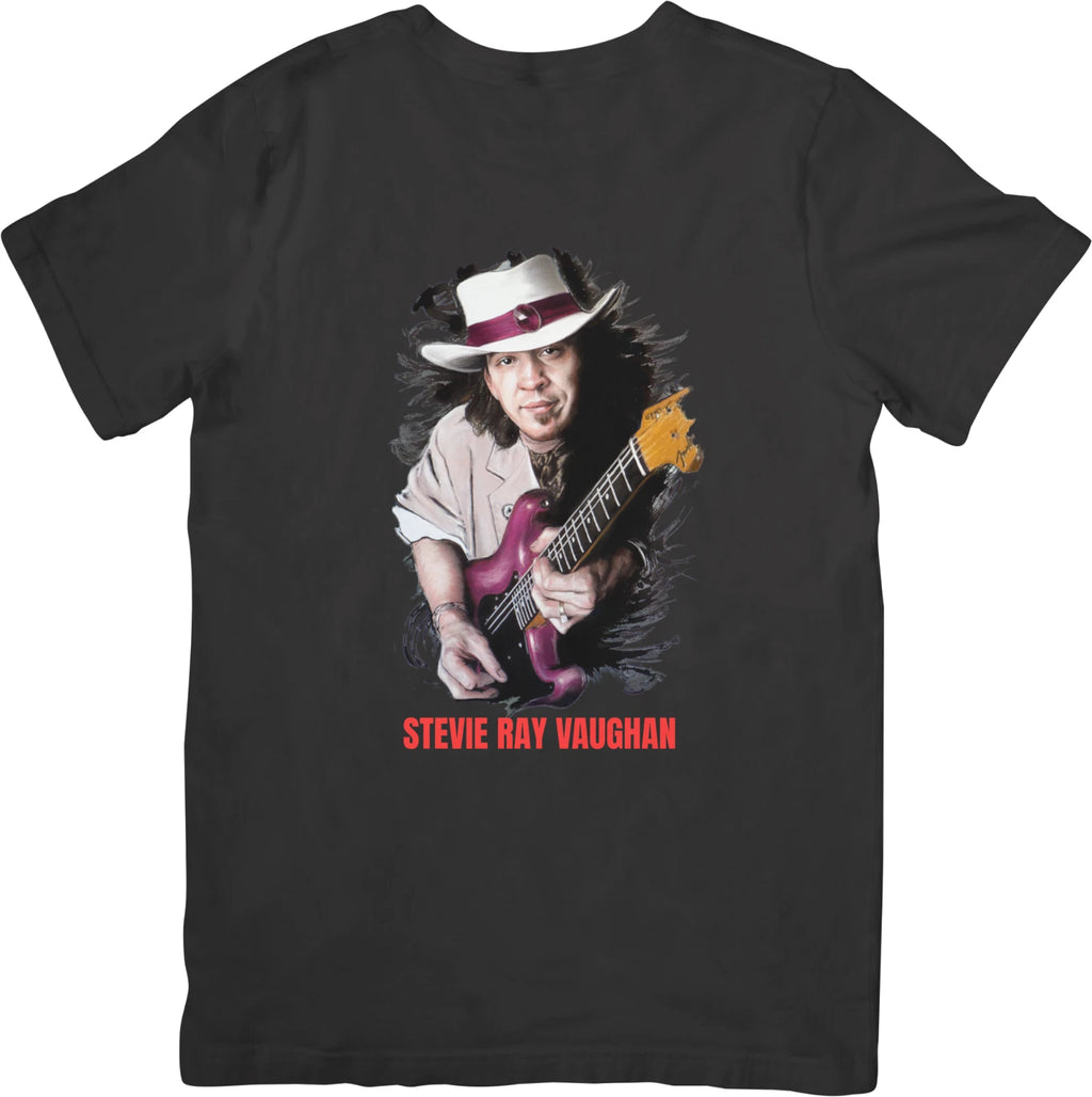 Stevie Ray Vaughan Vintage Retro Fit for Men & Women Quality Cotton T-Shirts