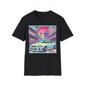 Skyline R34 GT-R Tokyo Pagoda Cherry Blossom JDM Vaporwave Graphic T-Shirt