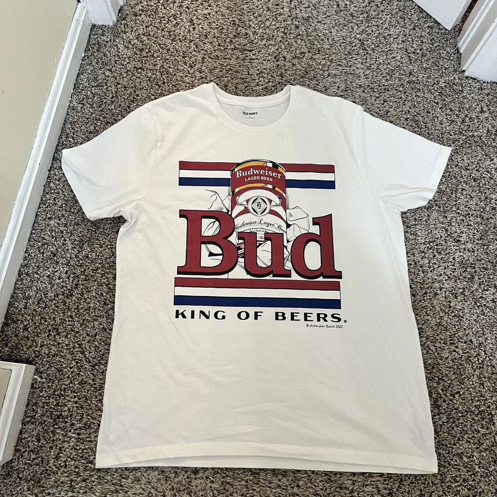 Budweiser Bud King Of Beers Short Sleeve Tee T-Shirt Men's XL