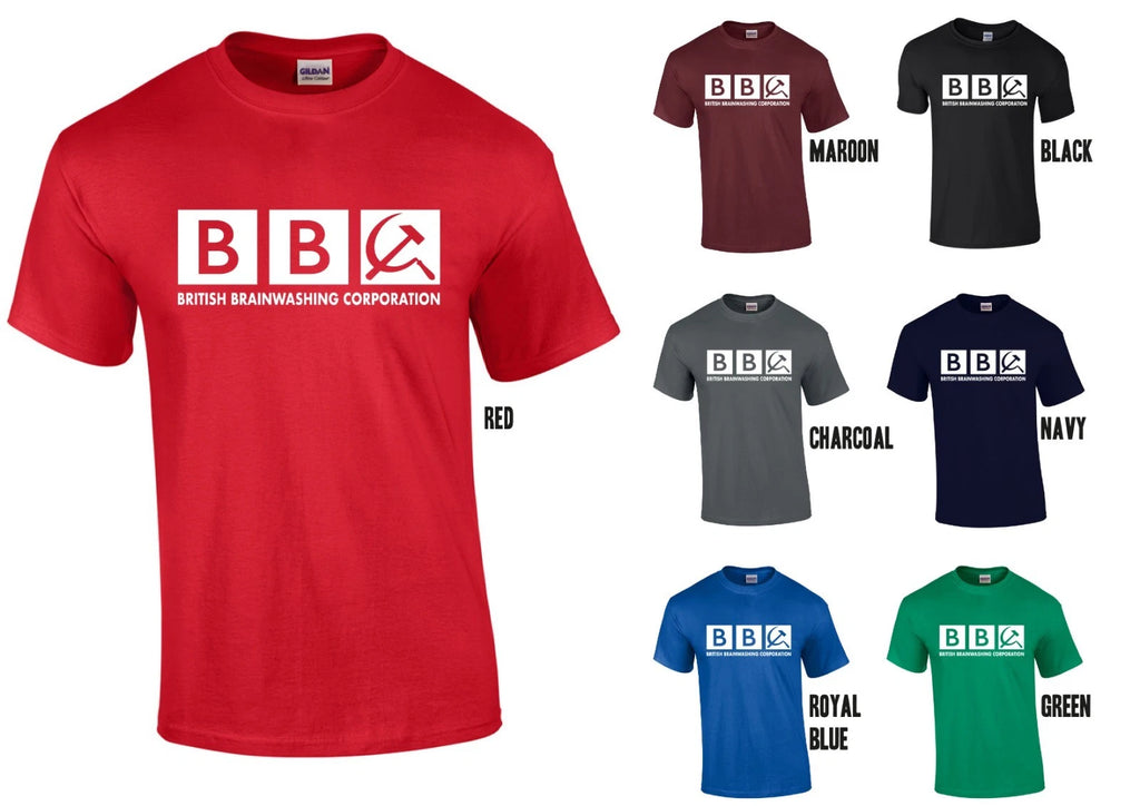 British Brainwashing Corporation T-Shirt - Funny Communist Brexit UK bbc