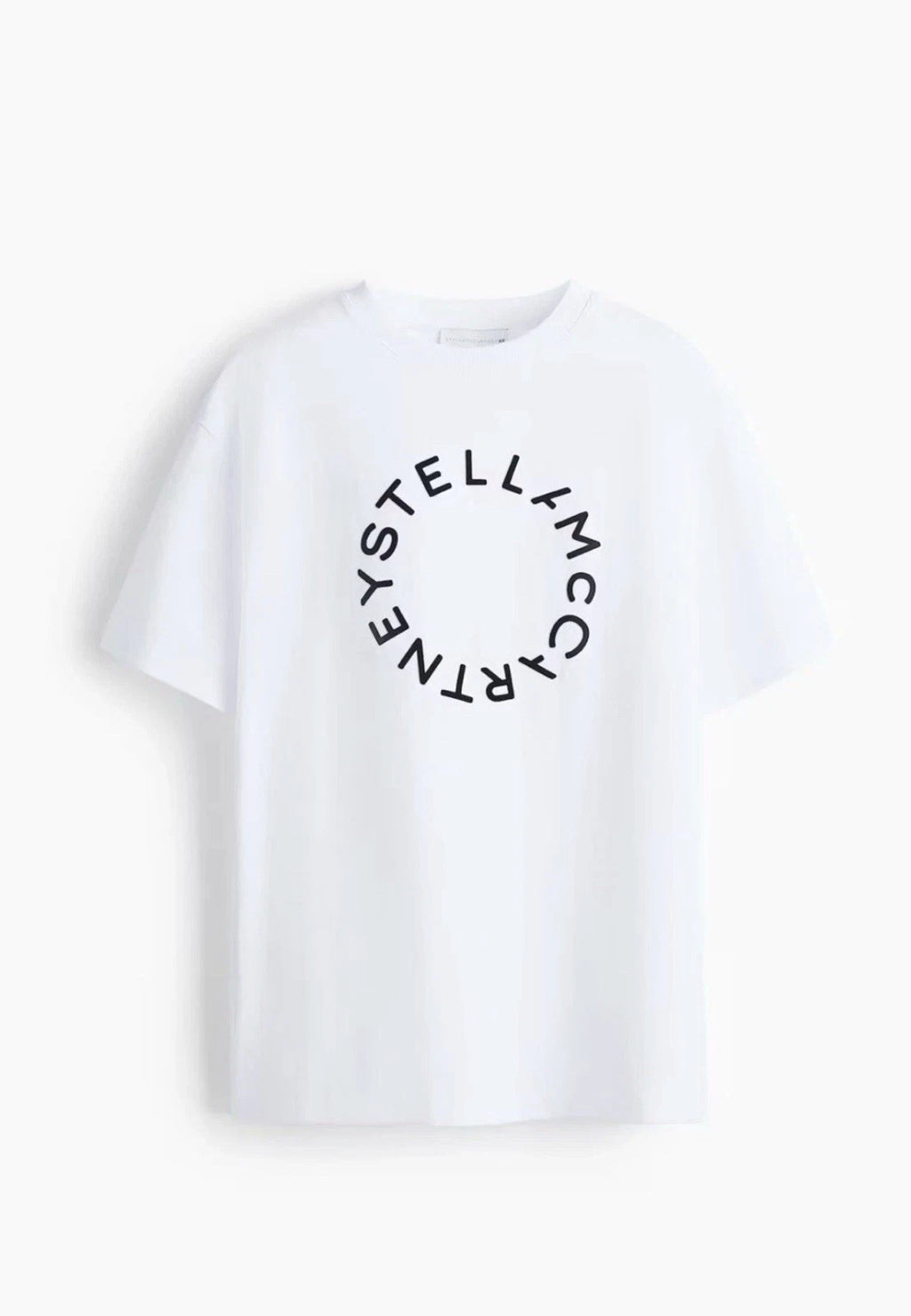 Stella McCartney x H&M NWT White Logo Graphic Crew Neck Short Sleeve XL