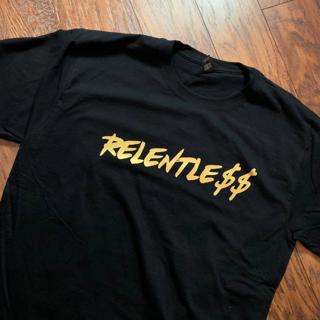 RELENTLESS - BOULEVARD STATUS VIP T-SHIRT HARD WORK DEDICATION MOTIVATION MONEY