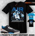 Tee Shirt Matching AJ 3 OG Rare Air 2025 Match Sneaker Vintage Air MJ 23 T-Shirt