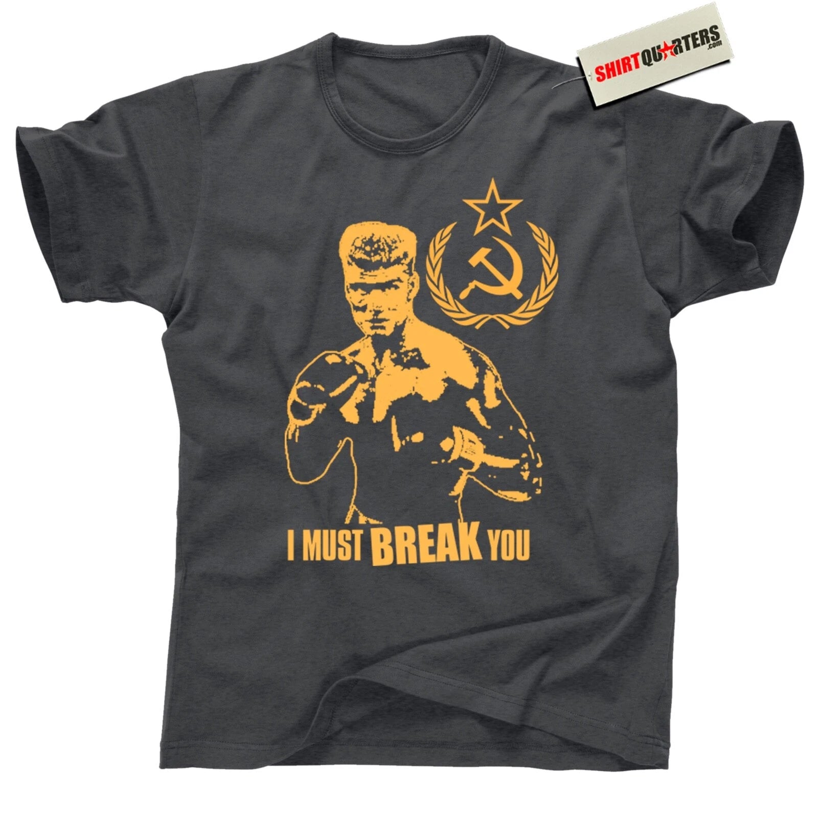 I Must Break You T Shirt – 80s Boxing Ivan Gym Retro Fight  Vintage Graphic Tee