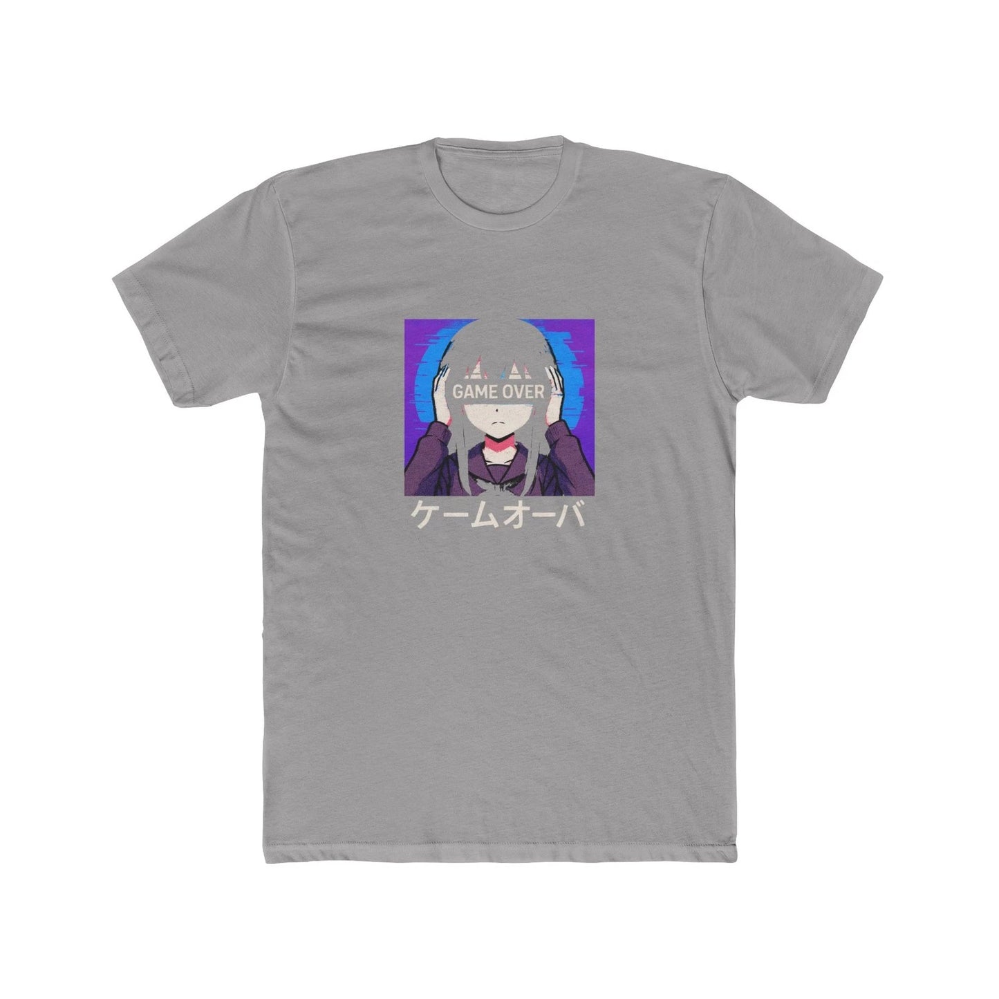 Vaporwave Game Over Sad Anime Girl T-Shirt