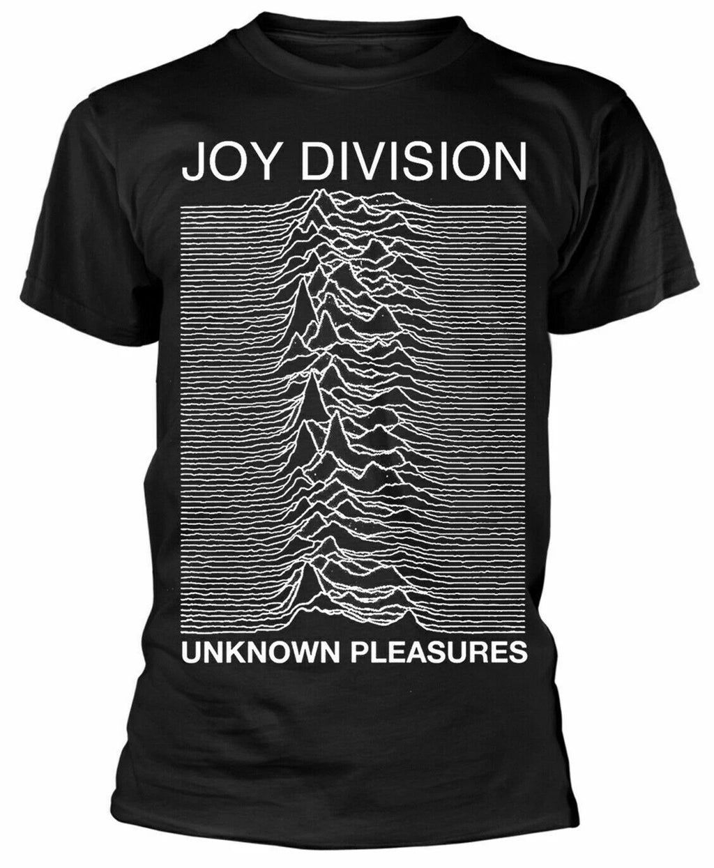 Official Joy Division Unknown Pleasures Mens Black T Shirt Joy Division Tee