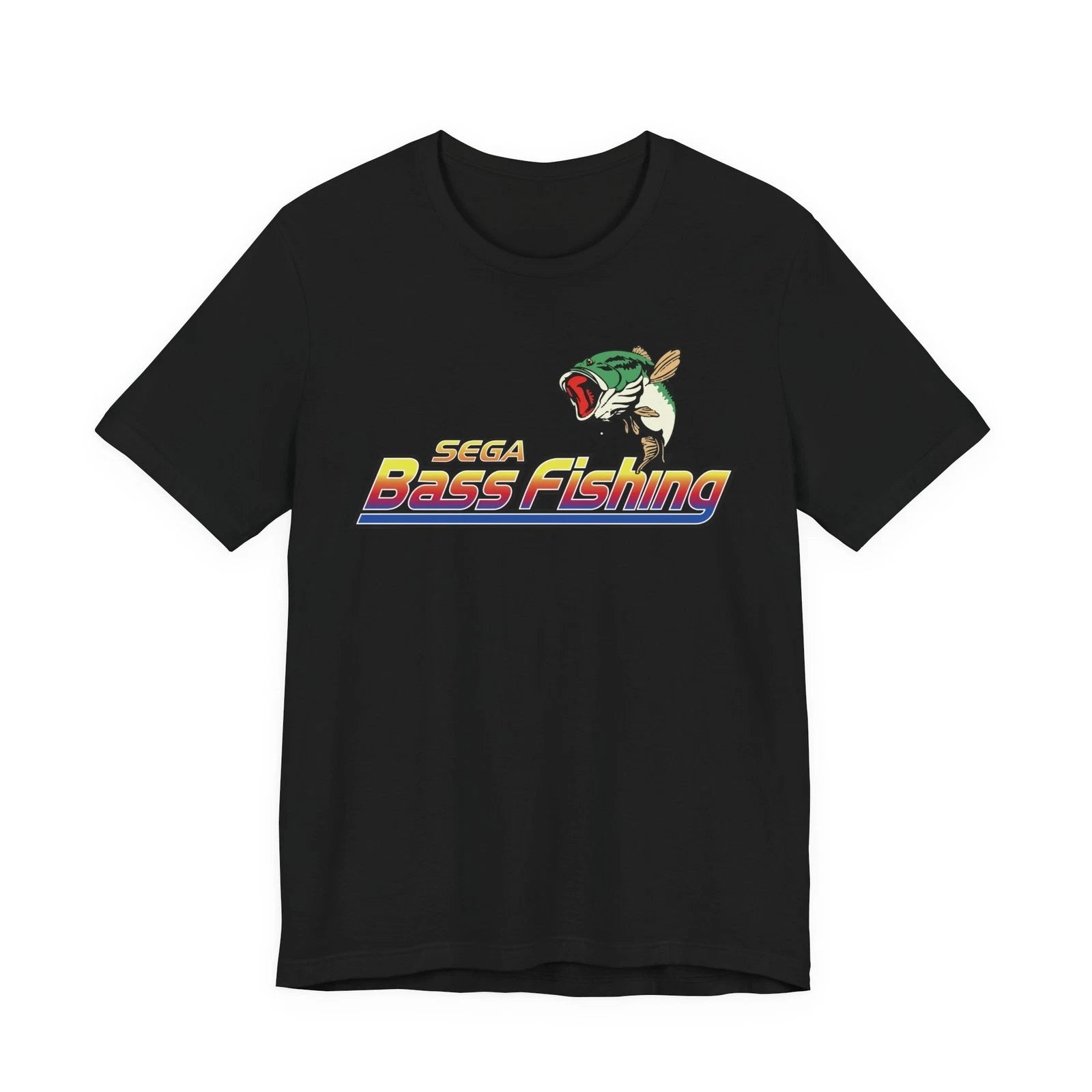 Sega Bass Fishing Dreamcast 2000s Retro Logo Unisex Jersey Short Sleeve Tee