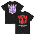Unisex Transformers Tee, Autobots, Decepticons, Transformers Logo T-shirt