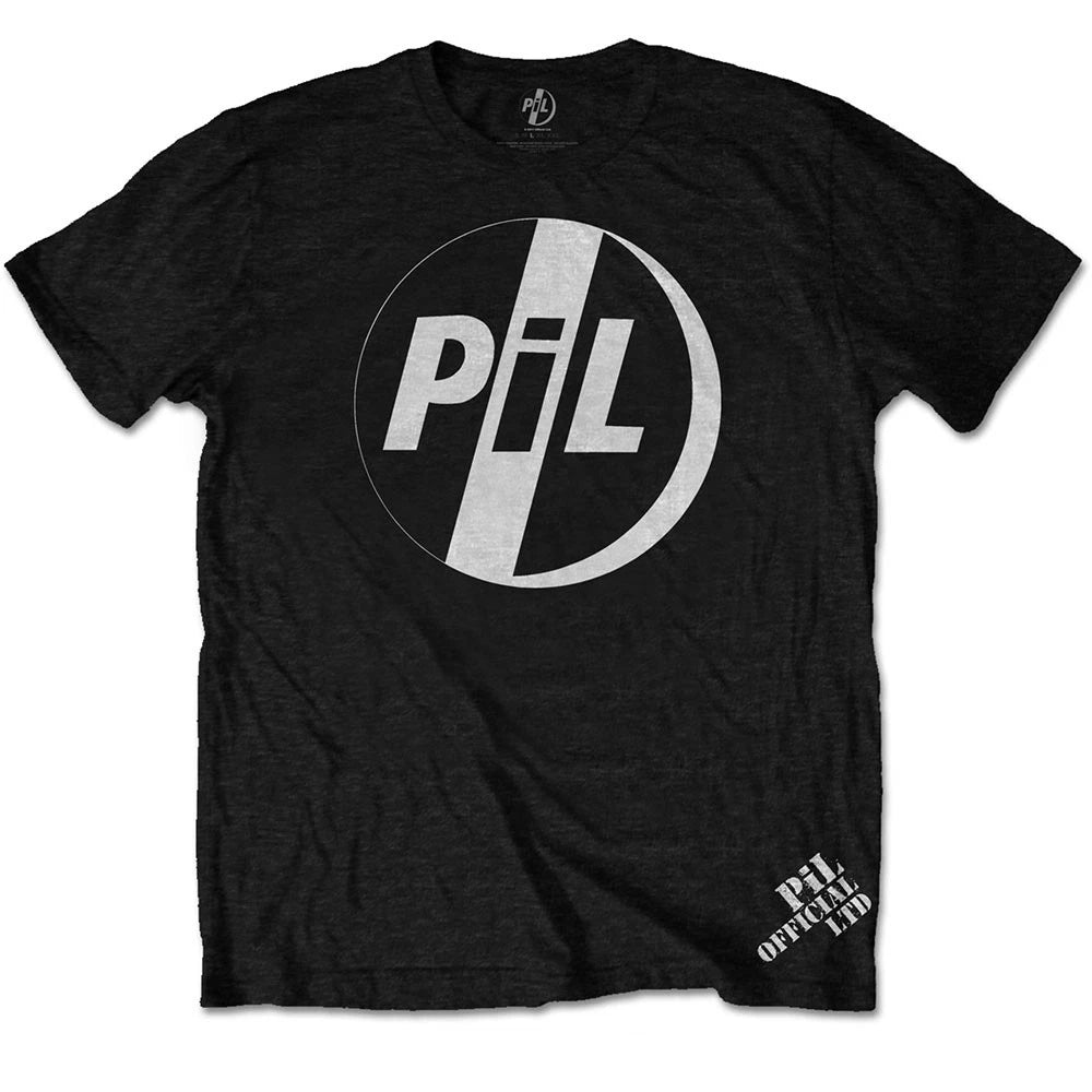 Pil (Public Image Ltd) White Logo Official Mens T-Shirt