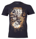 Official Johnny Cash T Shirt Black Song Titles Guitar Text New S M L XL XXL