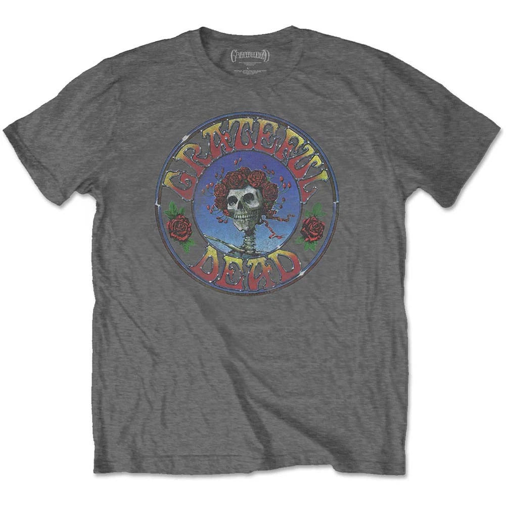 Men's Grateful Dead Bertha Circle Vintage Wash Slim Fit T-shirt X-Large Grey