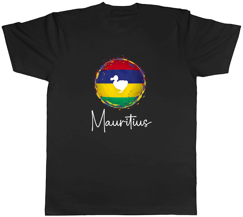 Mauritius Flag Colour Country Mens Unisex T-Shirt Tee Gift