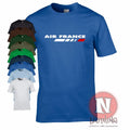 Air France t-shirt airlines aviation cabin crew airport aircraft retro logo tee