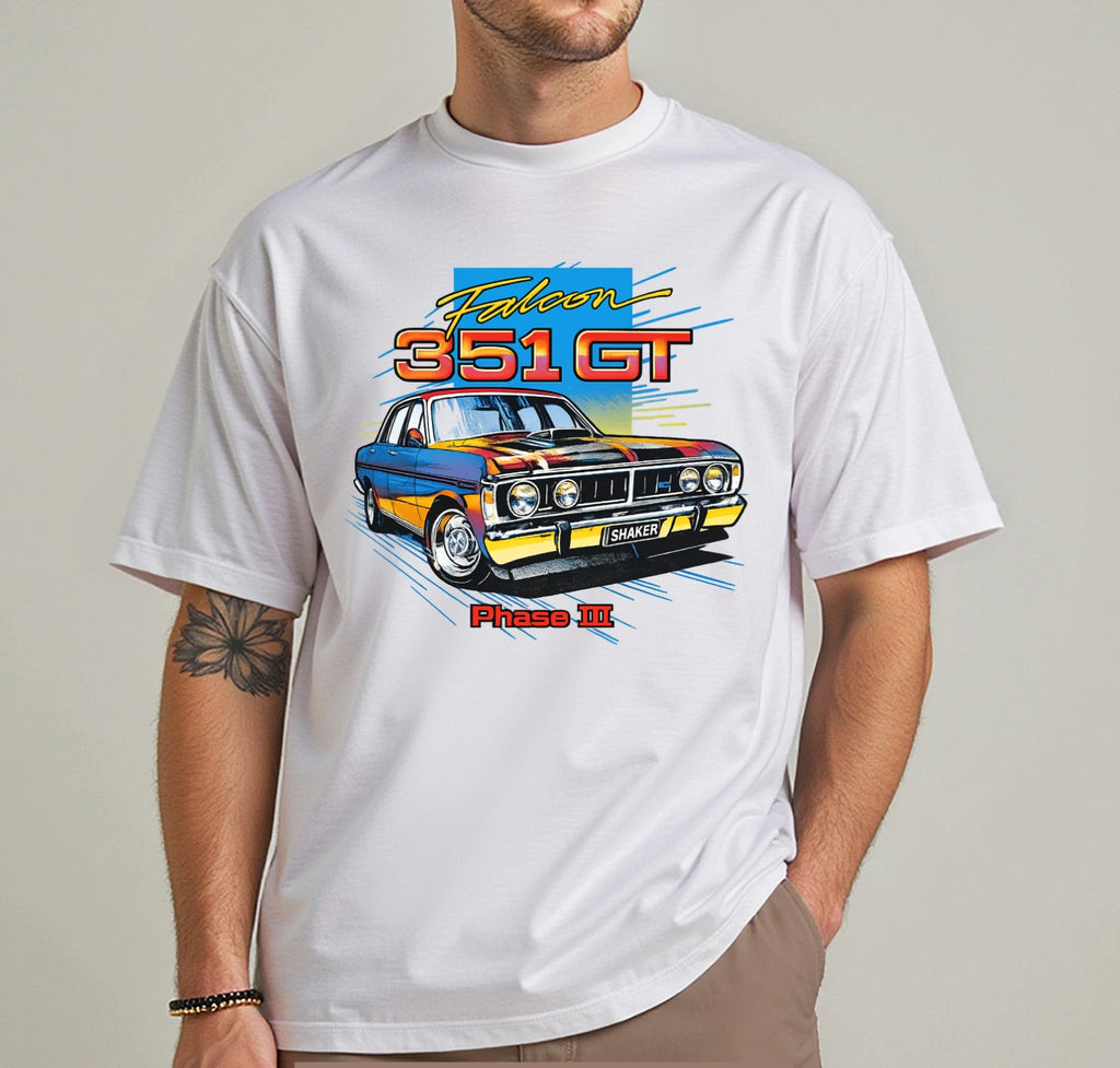 RARE XY GT FALCON DESIGN FROM THE GOOD OLD DAYS T-SHIRT