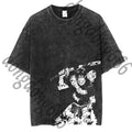 VINTAGE Washed T-shirt Jujutsu Kaisen Cosplay Fashion Short Sleeves Tee Gift #Z