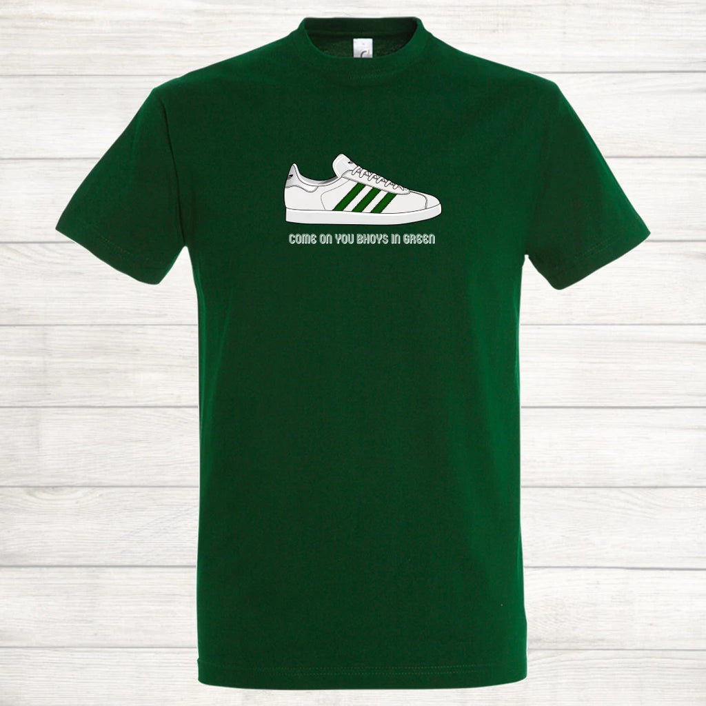 Celtic FC Gazelle Football Come On You Bhoys In Green Top Trainer T Shirt