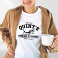 Jaws Quints Amity Island 1975 Shark Fishing  Movie Tee  T-Shirt