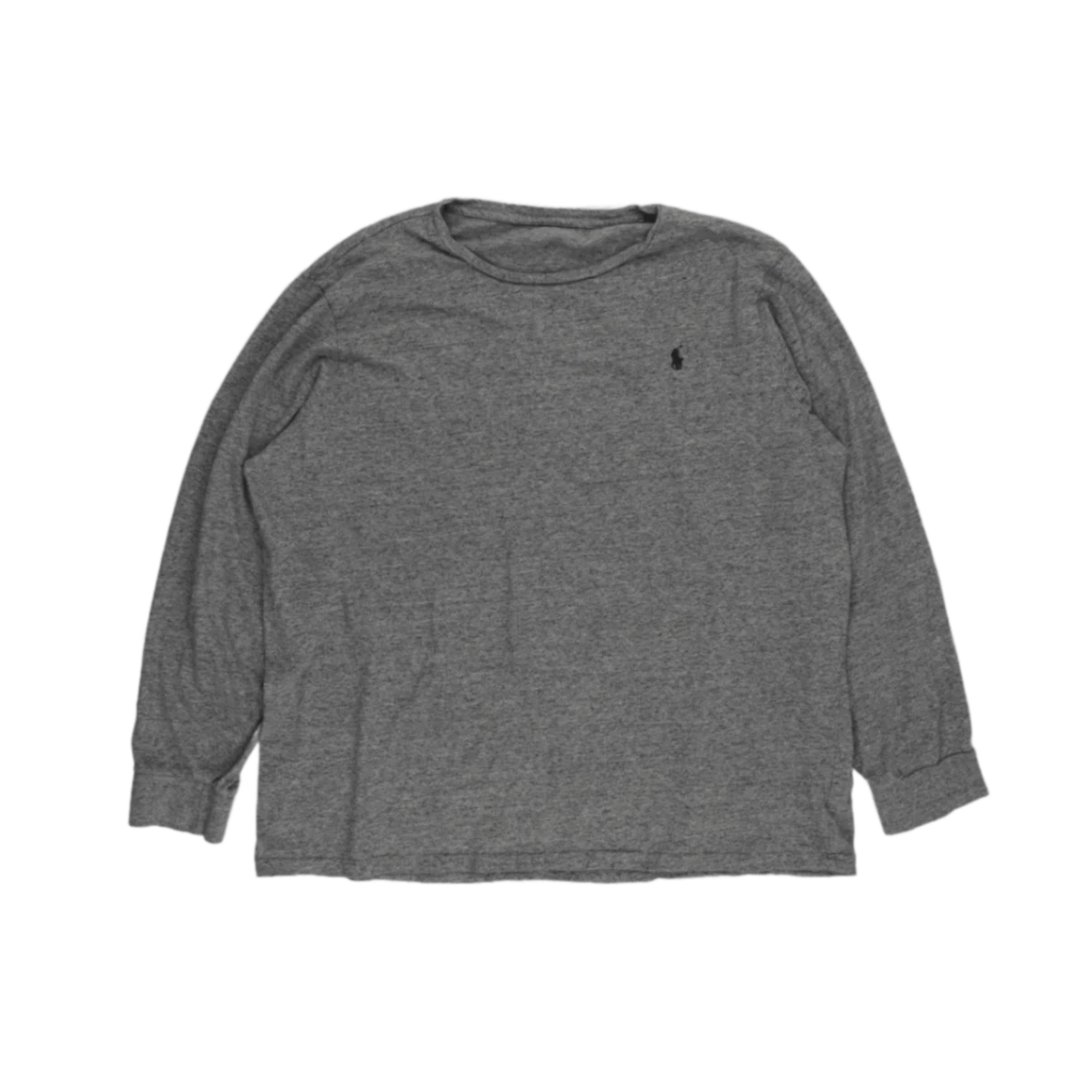 Polo Ralph Lauren Men's Gray Crew Neck Long Sleeve Cotton T-Shirt Size L