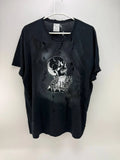 Jojo Custom Apparel Mens Black Skeleton Graphic Short Sleeve T-Shirt