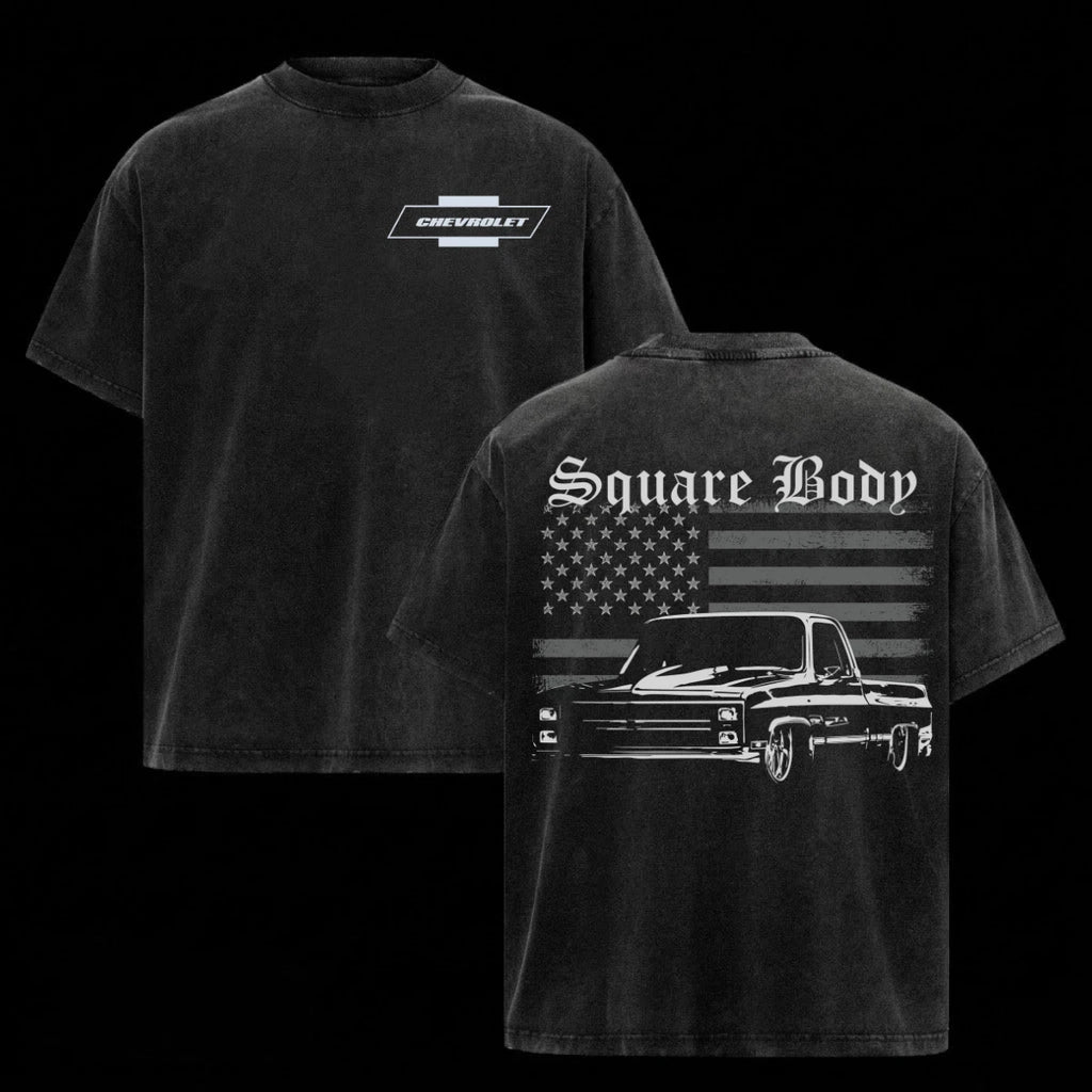 Chevrolet Square Body Truck Cars Shirt Retro Chevy C10 Style Unisex Oversized