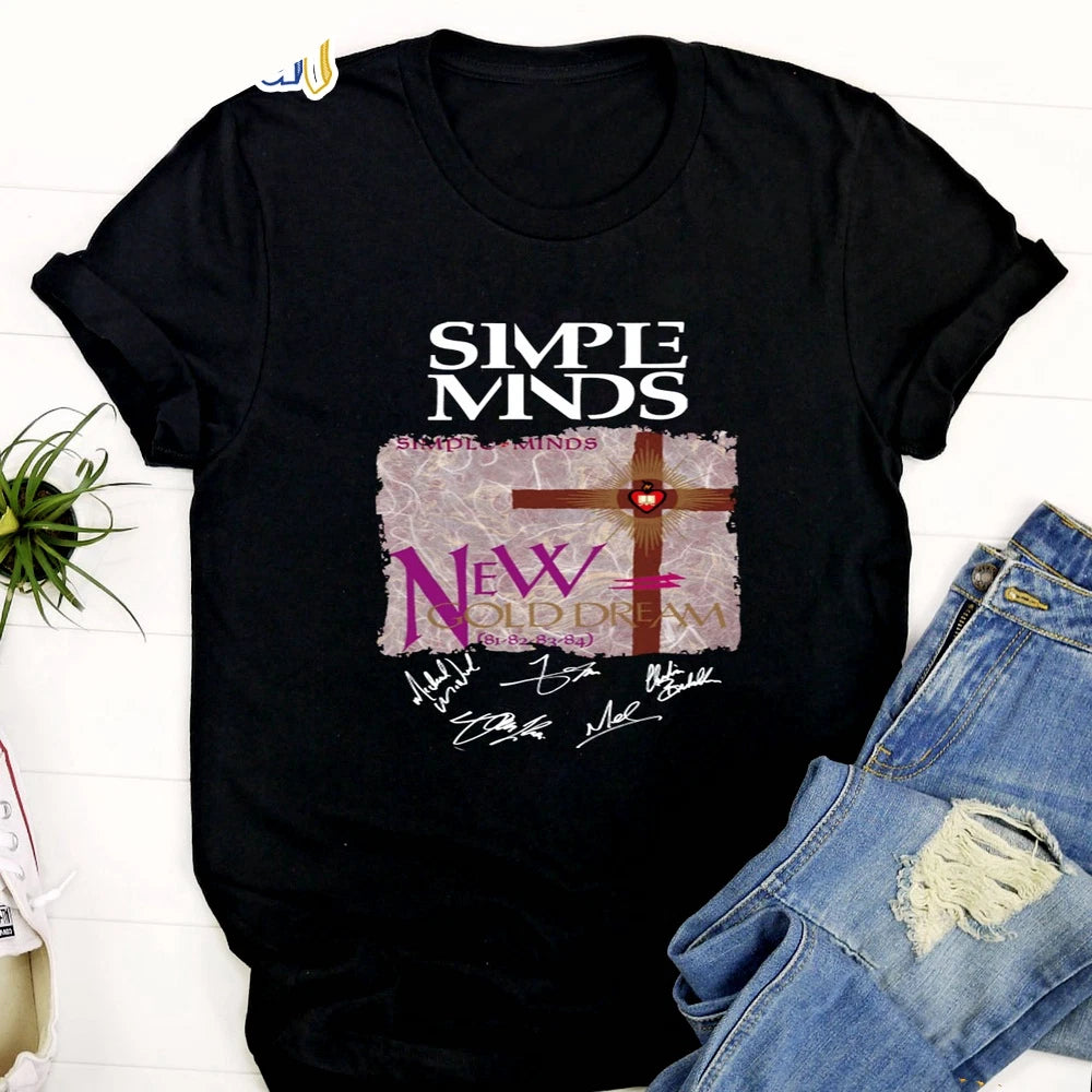 Simple Minds HOT NEW black signed T-shirt Unisex All sizes 2F625