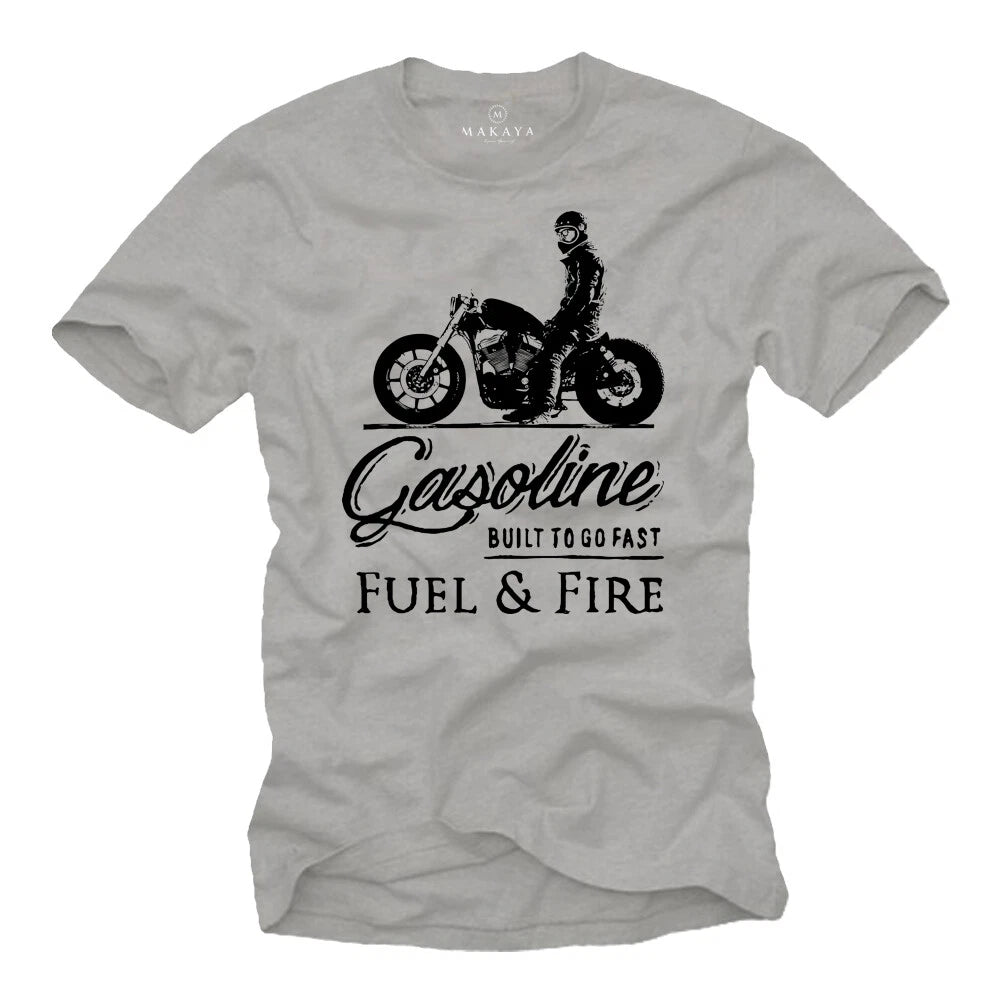 Biker T-Shirt Mens MC Bobber Chopper Rocker Gifts Motorcyclist Motorcycle
