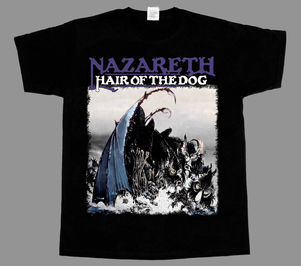 NAZARETH HAIR OF THE DOG'75 NEW BLACK T-SHIRT 3-4XL