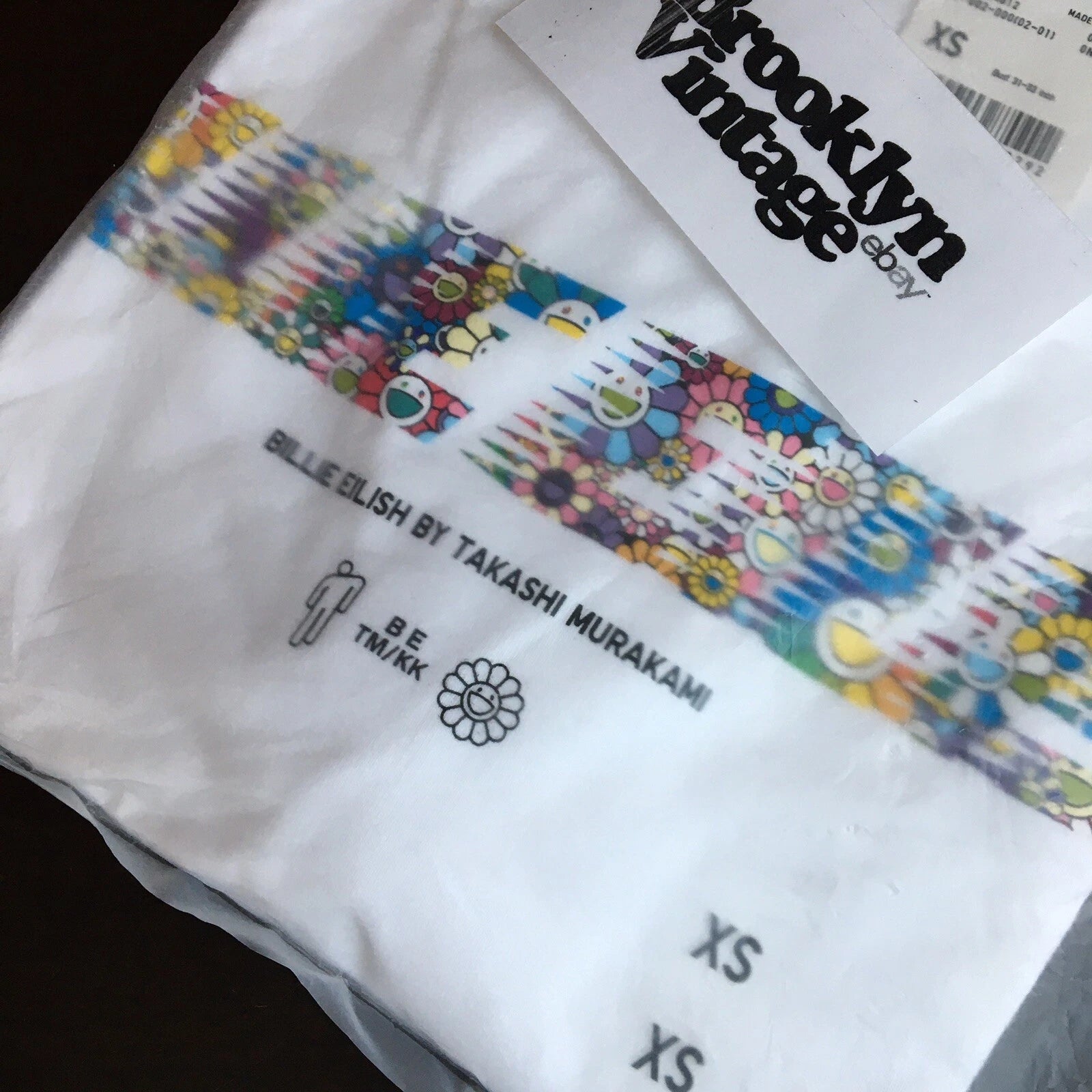 Uniqlo Takashi Murakami  Billie Eilish White Tee NEW 2020 Women's XS Extra Small