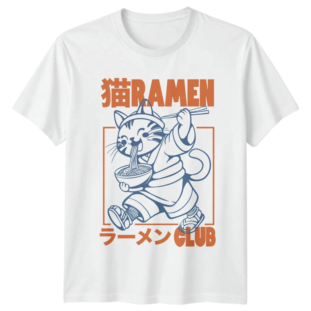 Neko Ramen Club T-Shirt Ramen Japanese Culture Birthday Gift For Him And Her