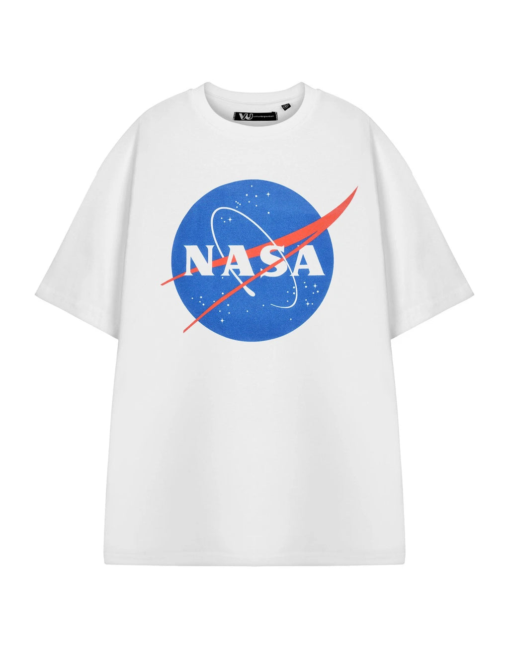 NASA White Classic Logo Short Sleeved T-Shirt Unisex