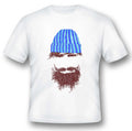 Hipster Beard t tee shirt black or white tee