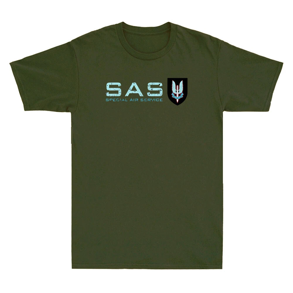 UK SAS Special Air Service British Army Special Forces Vintage Men's T-Shirt Tee